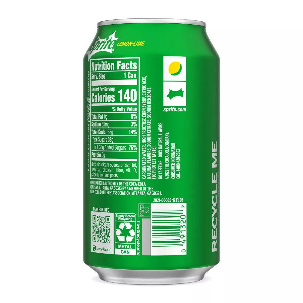 Sprite Soda - 24 pack, 12 oz cans