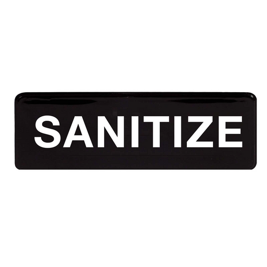 Winco "Sanitize" Sign