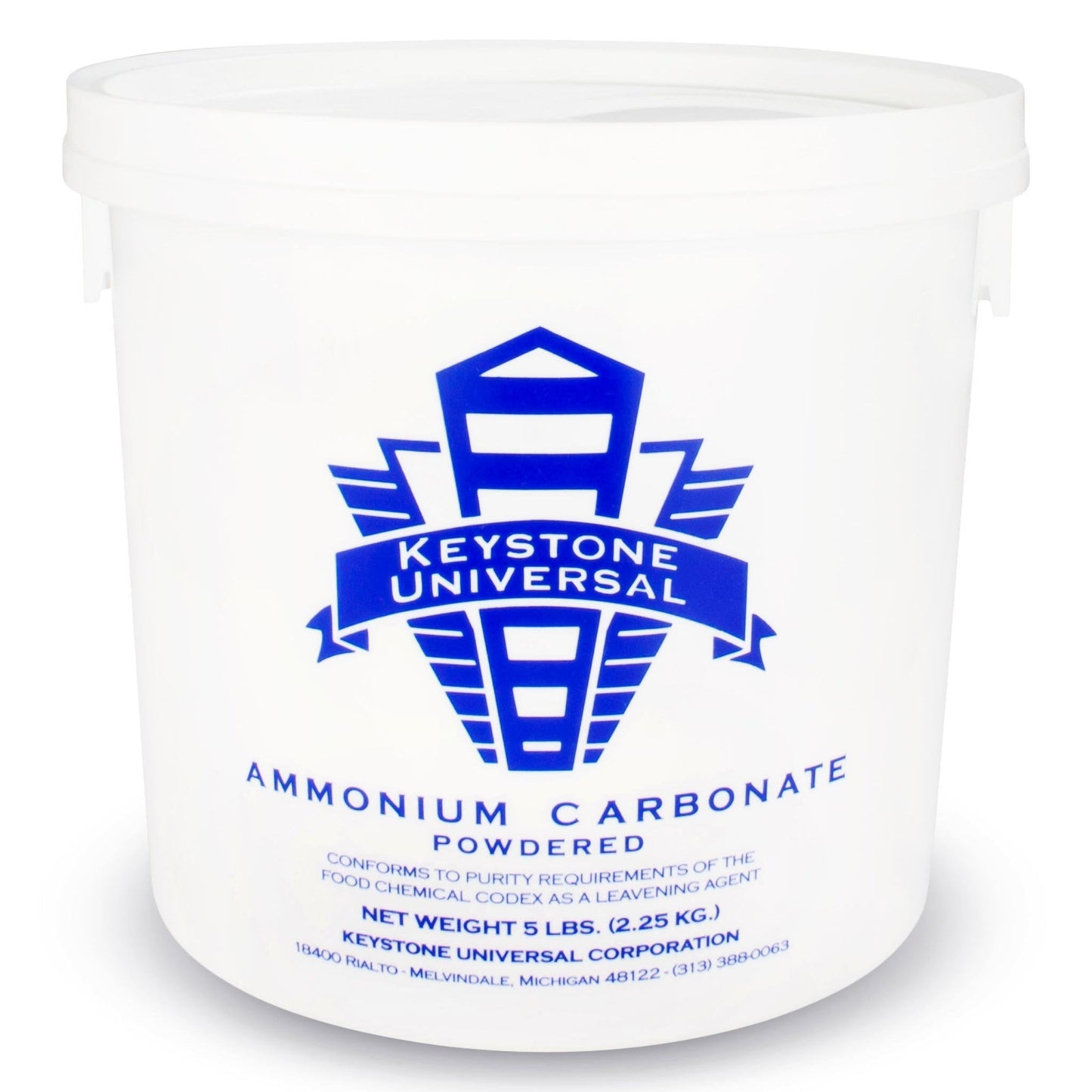 5 lb Ammonia Powder - Ammonium Carbonate (Bakers Ammonium)