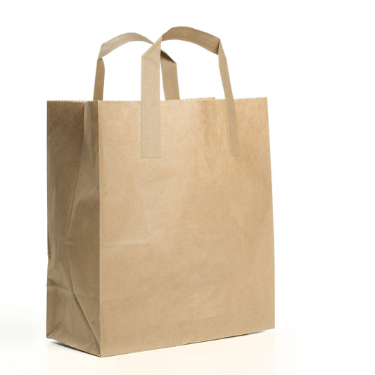 Prep & Savour Daneeka 5 lb White Paper Bags / Kraft Paper Grocery Bags