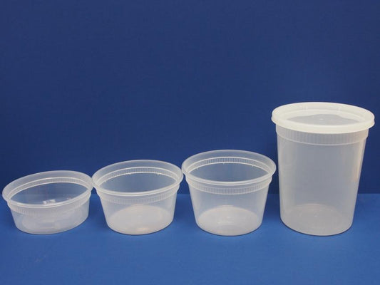 Plastic Deli Cup and Lid - 8 oz - 240 Qty