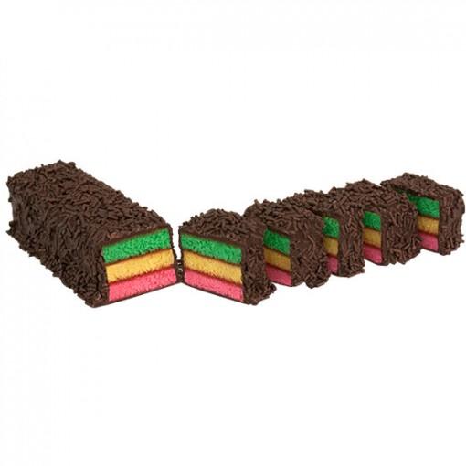 Rainbow Marzipan Cookies - Covered With Chocolate Sprinkles