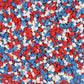 Red, White, and Blue Mini Stars Sugar Confetti