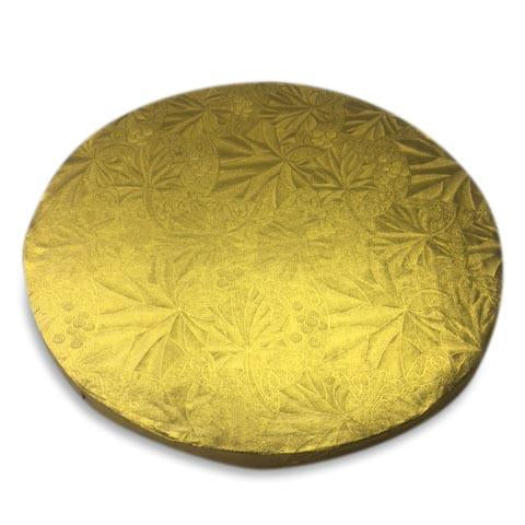Round Gold Cake Drums 1/4" Thick - 10" x 10"